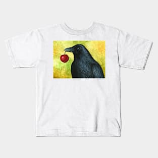 Crow Bird 55 with Cherry Kids T-Shirt